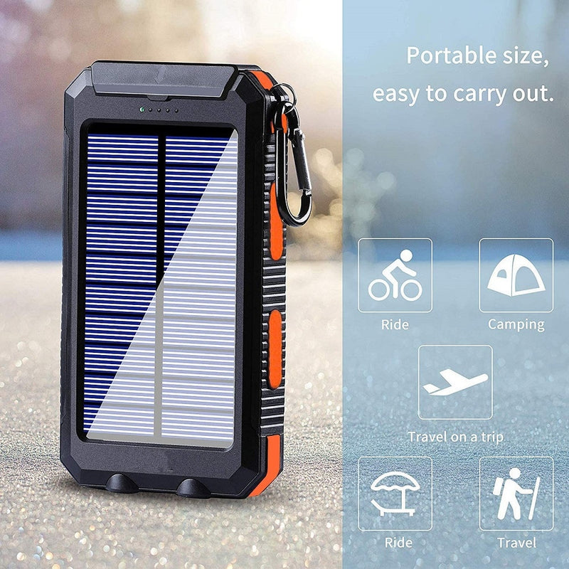 BERRY'S BUYS™ 80000mAh Portable Solar Power Bank - Charge your devices on-the-go with ease and reliability! - Berry's Buys
