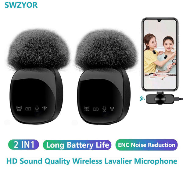 SWZYOR R8 Wireless Lavalier Microphone - Capture Crisp and Clear Audio from Anywhere - Elevate Yo...