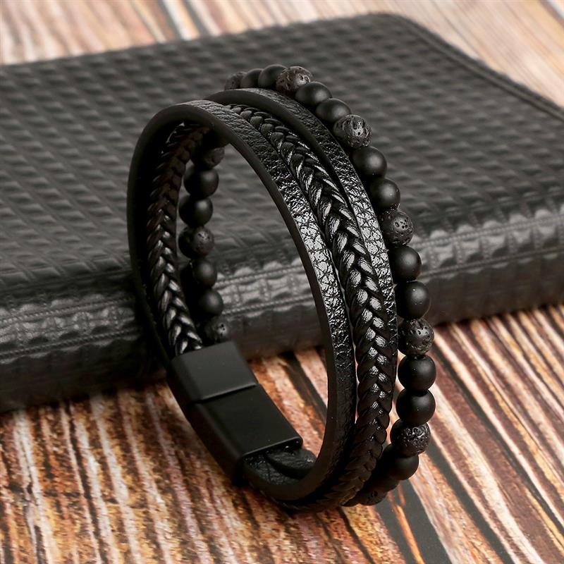 BERRY'S BUYS™ High Quality Leather Bracelet - Elevate Your Style with the Perfect Men's Accessory - Crafted to Last - Berry's Buys