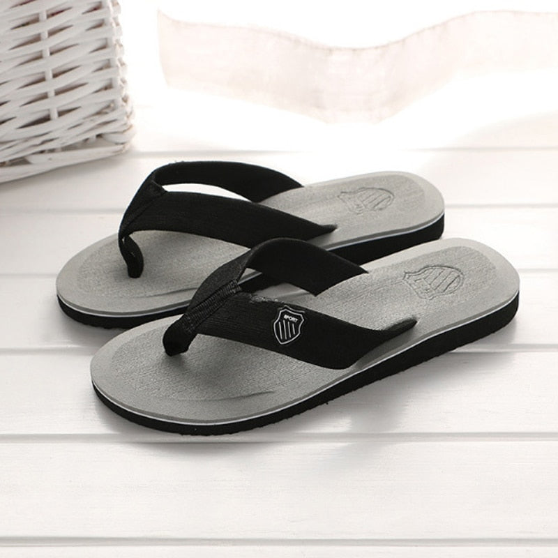 Men's Flip Flops - Stay Stylish and Comfortable All Summer Long - Non-Slip PVC Material