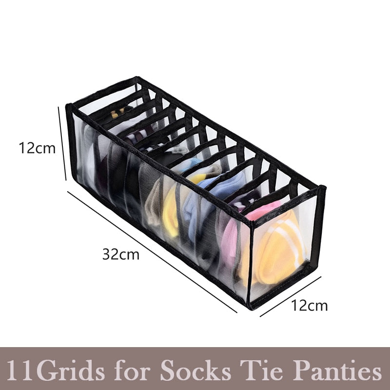 Underwear Organizer Foldable Home Cabinet Divider Storage Box - Keep Your Closet Tidy and Stress-...