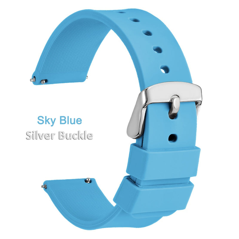 WOCCI Silicone Rubber Watch Band Strap - Style and Comfort in Every Size - Upgrade Your Watch Game!