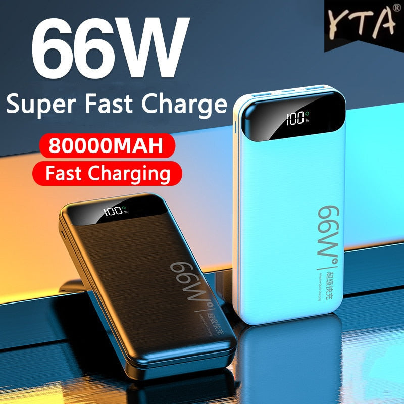 BERRY'S BUYS™ 66W Super Fast Charging Power Bank - Stay Charged and Connected On-The-Go - Charge All Your Devices with One Portable Solution - Berry's Buys