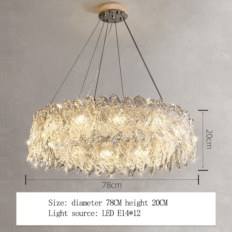 BERRY'S BUYS™ Contemporary Luxury Home Bedroom Led Round Ceiling Crystal Modern Chandeliers & Pendant for Living Room - Berry's Buys