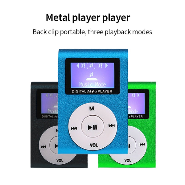 Metal Clip MP3 Music Player - Your Ultimate On-the-Go Music Companion - Compact Size for Unbeatab...