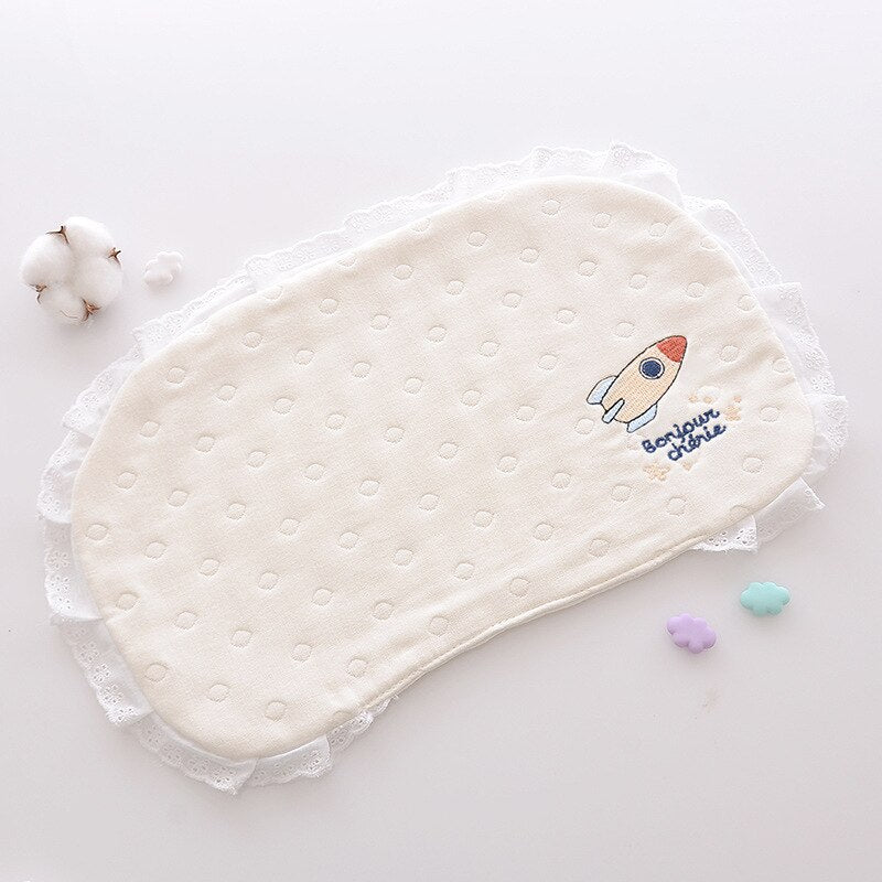BERRY'S BUYS™ 16 Layers Lace Cotton Muslin Baby Pillow - Sleep Soundly and Safely with Our Breathable and Versatile Pillow - Berry's Buys