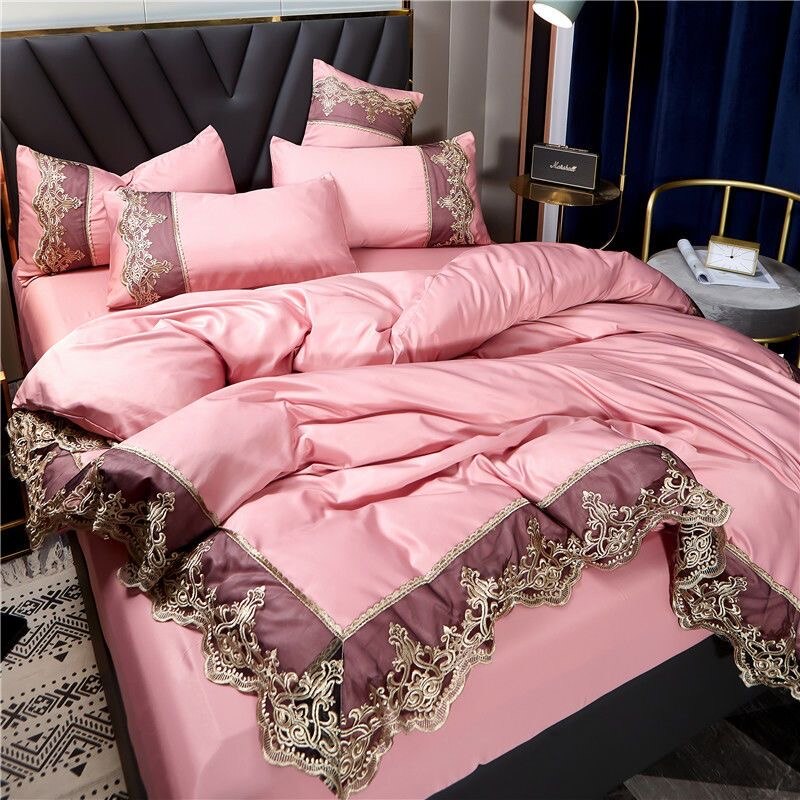 JUSTCHIC Spring Summer Luxury Bedding Set - Elevate Your Bedroom Decor with Exquisite Style and C...