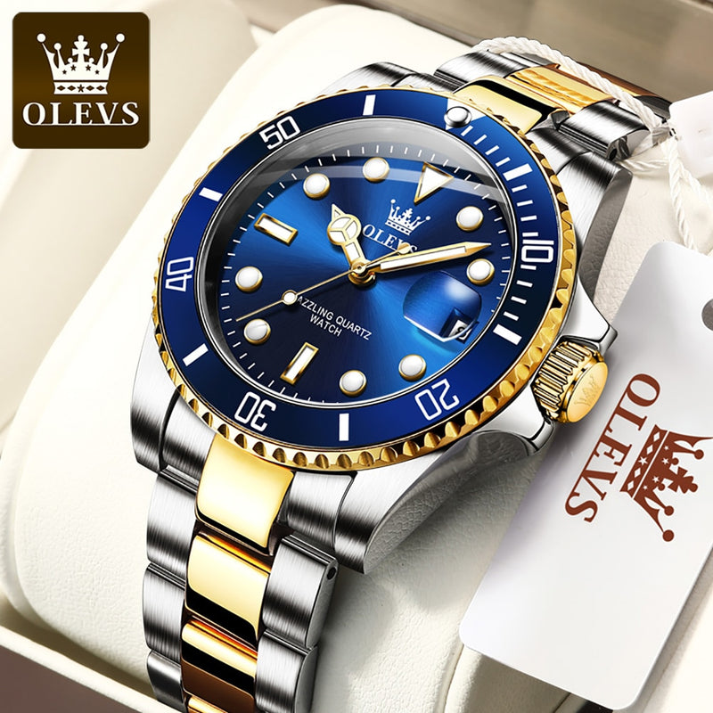 OLEVS Diver Watch for Men - The Perfect Combination of Style and Functionality - Water Resistant ...