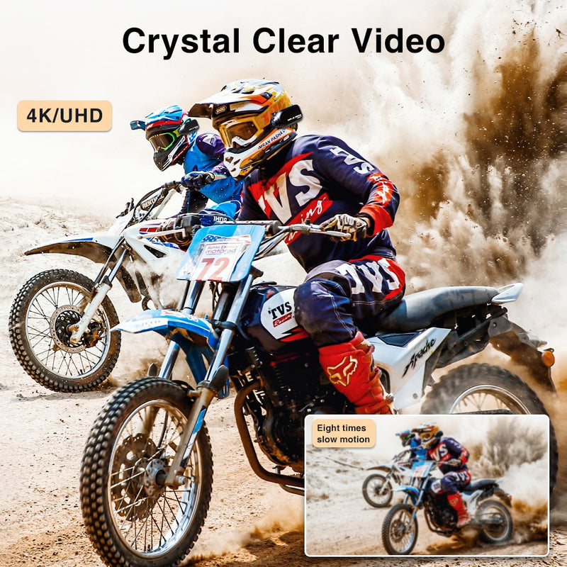 BERRY'S BUYS™ Drift Ghost XL Pro 4K PLUS HD Sports Action Camera - Capture Every Adventure with Stunning Clarity and Steadiness - Up to 7 Hours of Non-Stop Recording - Berry's Buys