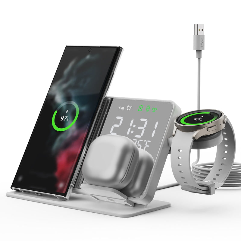 BERRY'S BUYS™ 4 in 1 Wireless Charger - Charge All Your Samsung Devices at Once - Ultra-Fast Charging and Convenient Dock Station - Berry's Buys