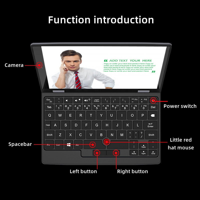 BERRY'S BUYS™ 2023 Touch Screen Laptop Portable Mini Notebook - Stay connected and productive on-the-go with lightning-fast performance. - Berry's Buys