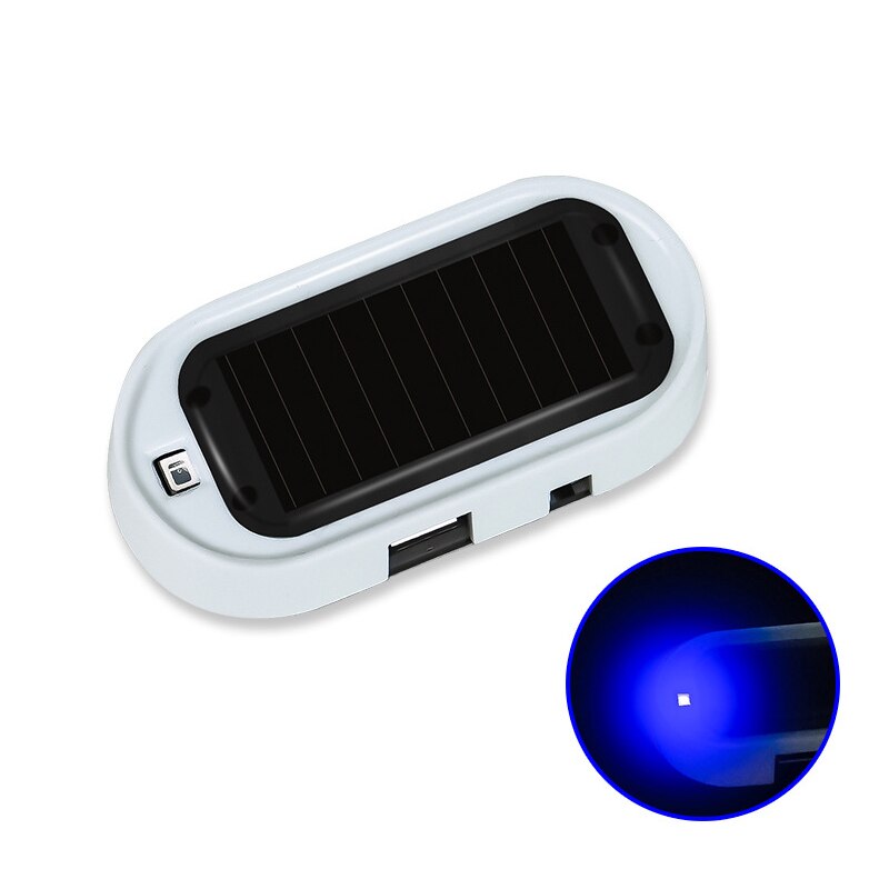 LED Car Solar Powered Fake Security Light - Safeguard Your Vehicle with Style and Sustainability