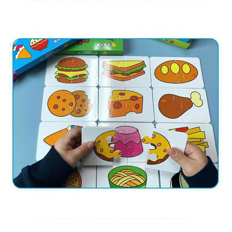 Montessori Toddler Card Matching Game - Fun and Educational Puzzle Toy for Early Learning and Cog...