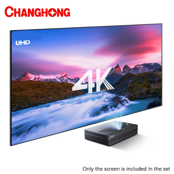 BERRY'S BUYS™ Changhong CHIQ B5U Laser Projector - Real 4K Short Focus Beamer for the Ultimate Home Theater Experience - Berry's Buys