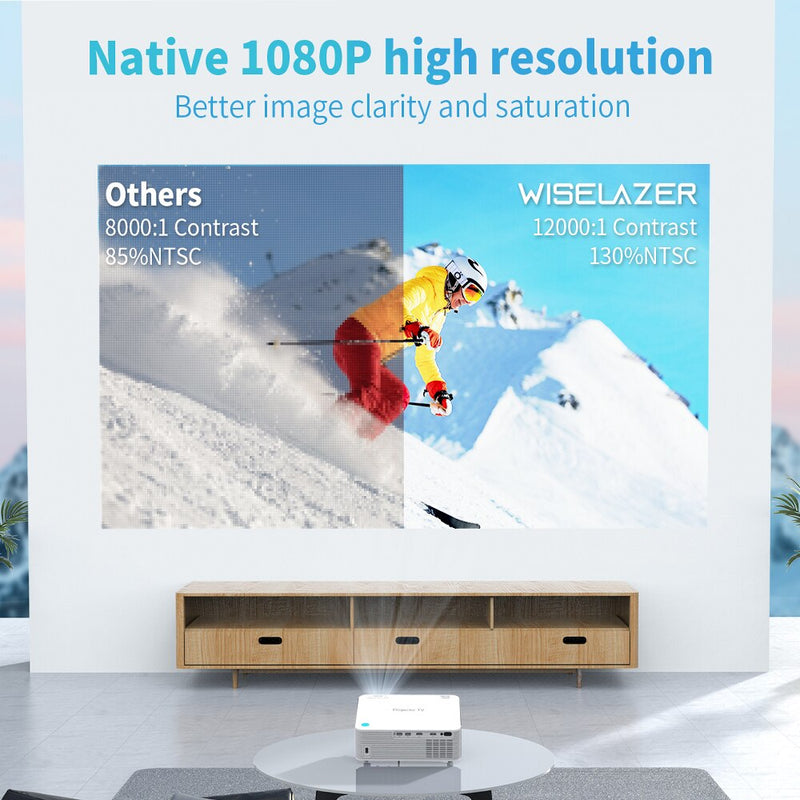 ZAOLIGHTEC A30 Projector - The Ultimate Home Theater Experience - Enjoy Cinema Quality Viewing in...