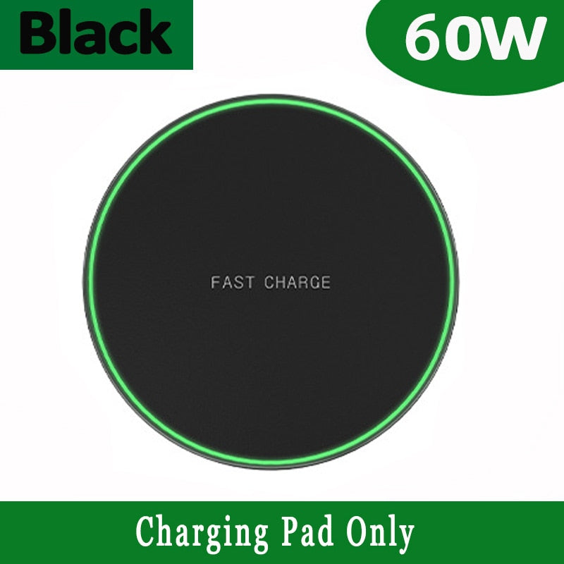 VIKEFON 60W Wireless Charger Pad - The Ultimate Charging Solution - Effortlessly Charge Multiple ...