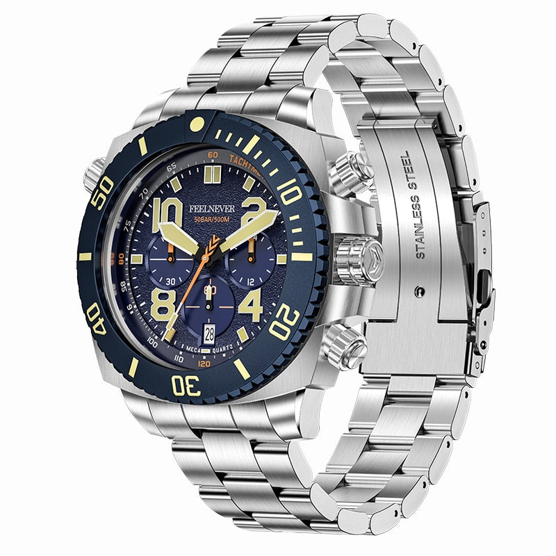 BERRY'S BUYS™ FeelNever Sport Dive Quartz Watch - The Ultimate Timepiece for the Adventurous - Stay Stylish and On Time in Any Environment - Berry's Buys