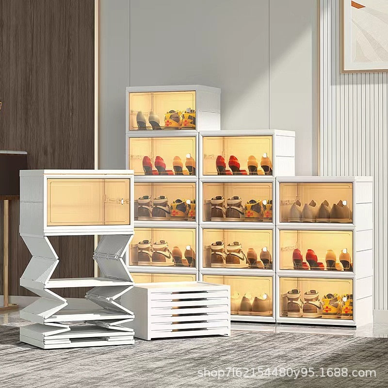 Modern Simplicity Transparent Shoe Box - The Ultimate Space-Saving Solution - Keep Your Shoes Org...