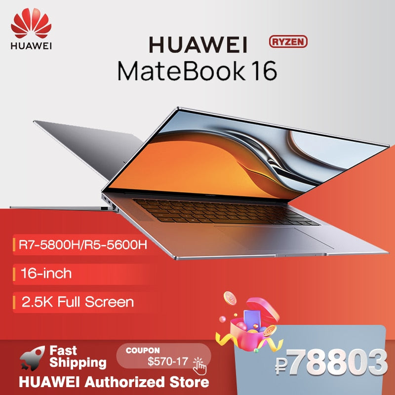 BERRY'S BUYS™ HUAWEI MateBook 16 Laptop - Powerful Performance, Sleek Design - Work and Play All Day with Ease - Berry's Buys