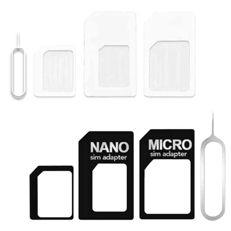 BERRY'S BUYS™ 4 in 1 Nano SIM Card Adapter - Hassle-free connectivity for iPhone and Galaxy phones - Easily switch between different SIM card sizes - Berry's Buys