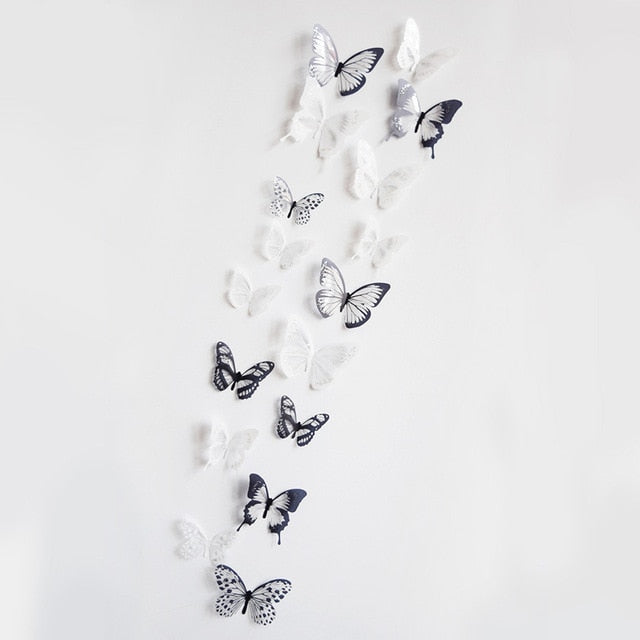 BERRY'S BUYS™ Crystal Butterflies 3D Wall Sticker - Transform Your Room with Elegance and Charm - Add a Touch of Glamour to Your Home Decor! - Berry's Buys