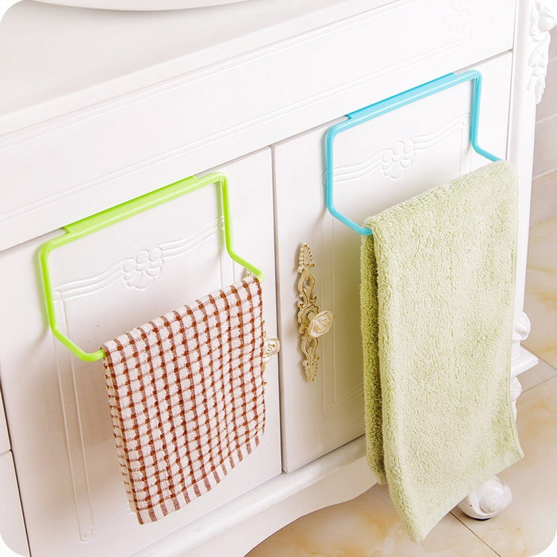 Towel Rack Hanging Holder Organizer - The Ultimate Space-Saving Solution for Your Bathroom or Kit...