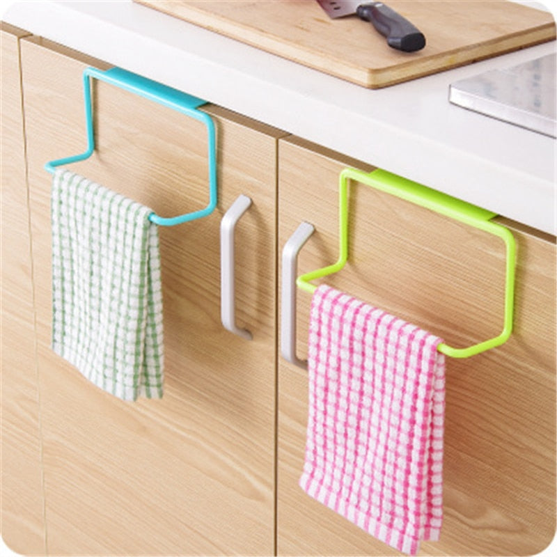 Plastic Hanging Holder Towel Rack - The Ultimate Space-Saving Solution for a Clutter-Free Kitchen...