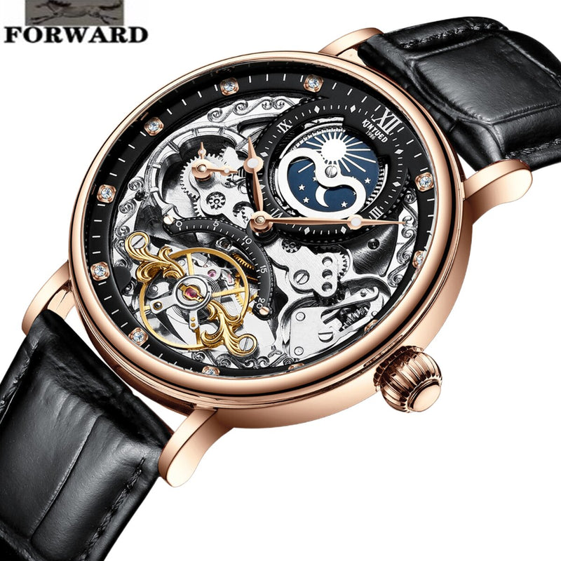 BERRY'S BUYS™ FORWARD Automatic Tourbillon Men's Mechanical Watch - Elevate Your Style with the Epitome of Luxury and Sophistication - Perfect for Any Occasion. - Berry's Buys