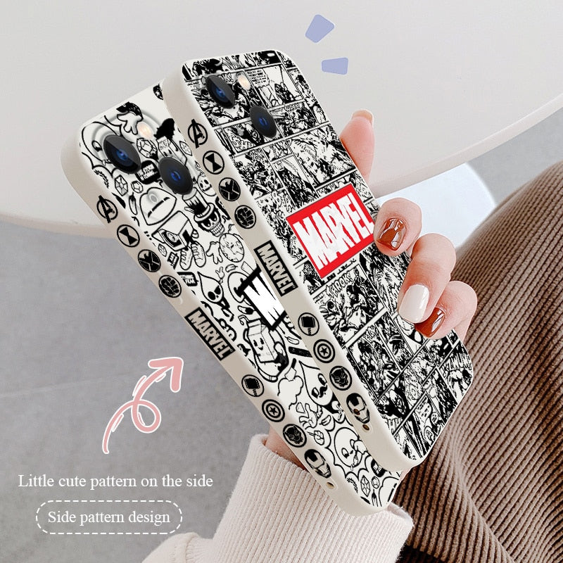 Marvel Superhero Cartoon Phone Case - Protect Your Phone with Style and Show Off Your Love for th...
