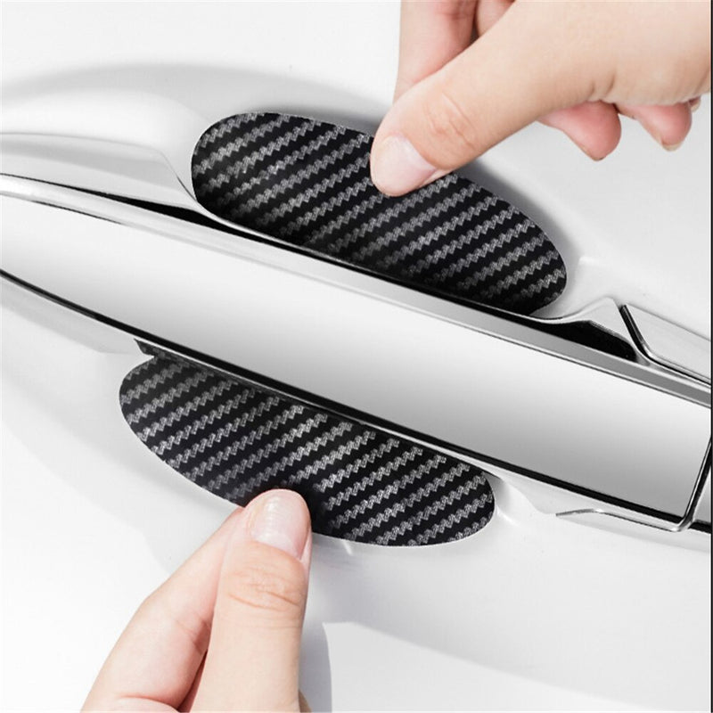 BERRY'S BUYS™ Carbon Fiber Texture Car Handle Stickers - Protect Your Investment with Style and Ease! - Berry's Buys