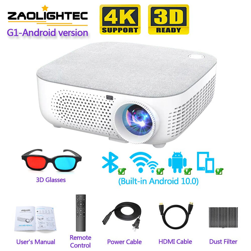 ZAOLIGHTEC G1 Android Projector - Immerse Yourself in Breathtaking Visuals - The Ultimate Home Th...