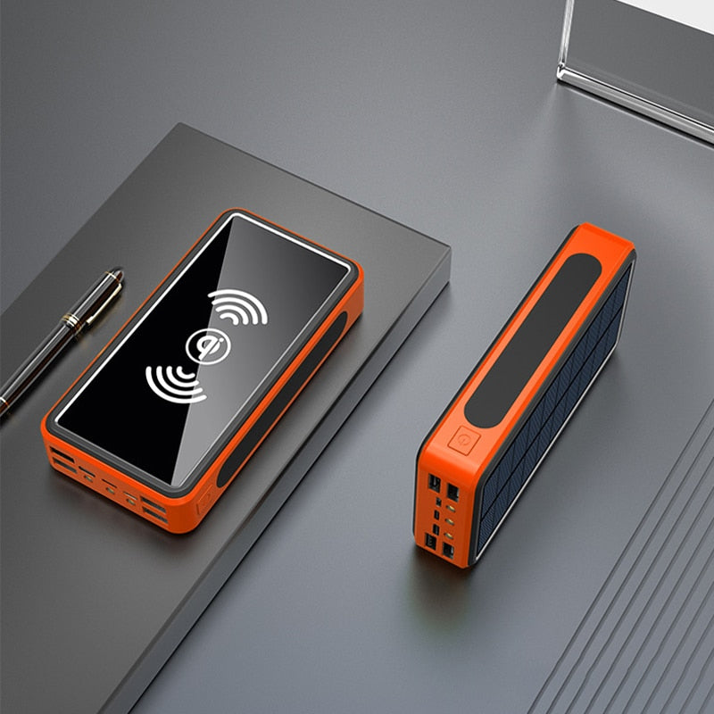 Solar Power Bank 80000mAh - Charge Anywhere, Anytime - Stay Connected on the Go!