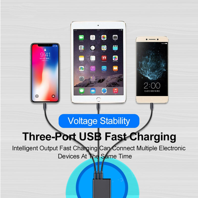 Maerknon 3A USB Charger - Charge Faster On-The-Go with Digital Display - Never Run Out of Battery...