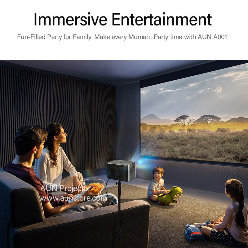 BERRY'S BUYS™ AUN A002 Portable MINI Projector - Transform Any Space into Your Own Personal Cinema - Experience Stunning 4K Visuals - Berry's Buys