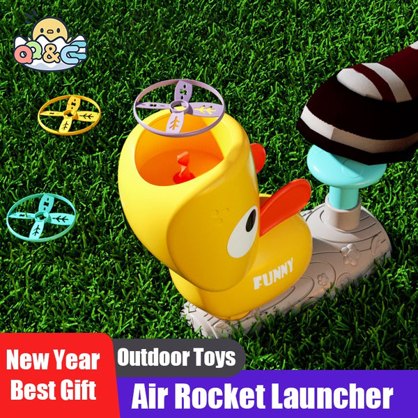 BERRY'S BUYS™ Air Rocket Launcher Outdoor Toy - Soar to New Heights of Fun and Learning - Perfect for Active Kids! - Berry's Buys