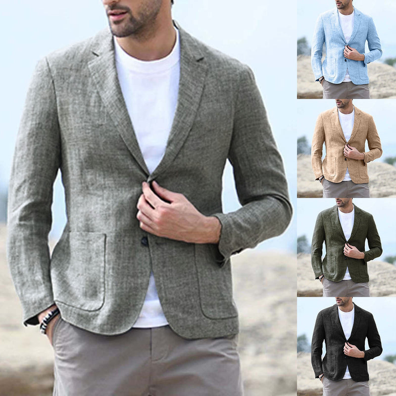 New Hot Selling Men's Casual Fashion Suit - Elevate Your Style with the Epitome of European and A...