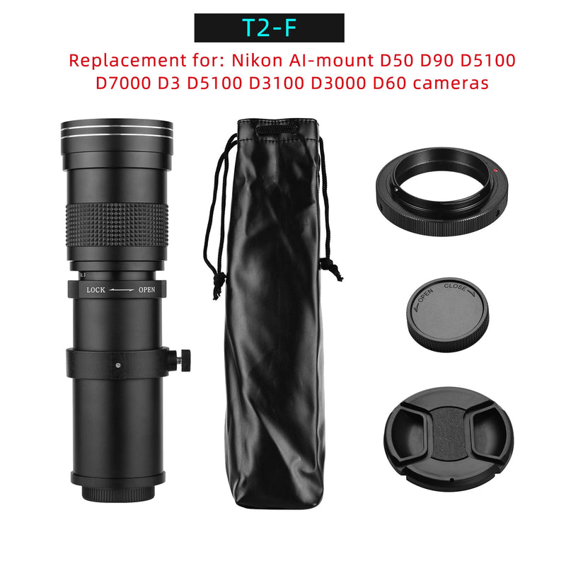 BERRY'S BUYS™ Camera MF Super Telephoto Zoom Lens - Get Closer to Your Subjects - Take Stunning Shots from a Distance - Berry's Buys