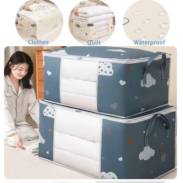 Non-woven Foldable Storage Box Organizer - Keep Your Home Clutter-free with Our Spacious and Styl...