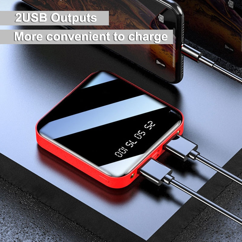 Portable Mini Power Bank - Stay Charged Up On-the-Go - 30000mAh Battery Capacity