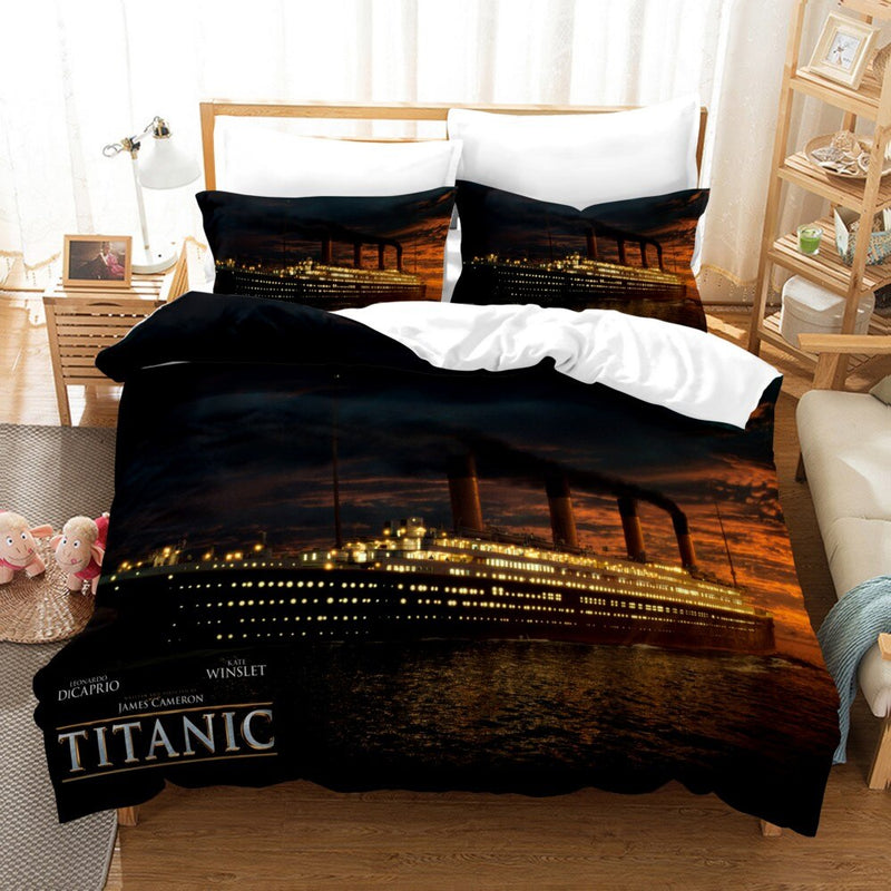 BERRY'S BUYS™ 3D Titanic Bedding Set - Transform Your Bedroom into a Dreamy Oasis - Experience the Ultimate Sleeping Experience - Berry's Buys