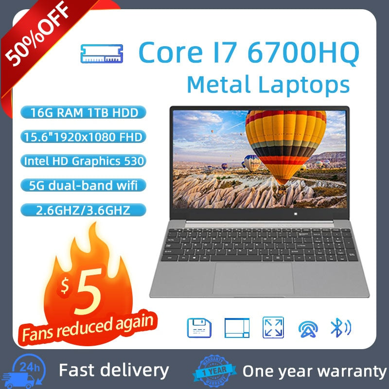 BERRY'S BUYS™ 15.6-Inch Metal Laptop - Power and Portability Combined - Unleash Your Productivity Anywhere - Berry's Buys