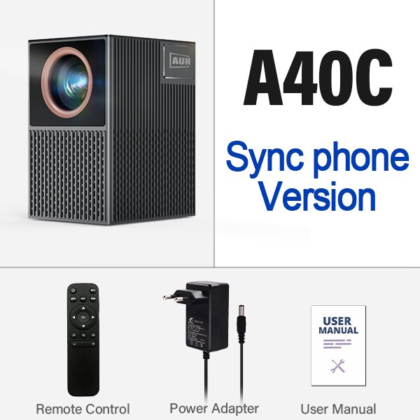 BERRY'S BUYS™ AUN A40C 3D Mini Projector - Experience Cinema Magic in Your Home - High-Quality and Versatile - Berry's Buys