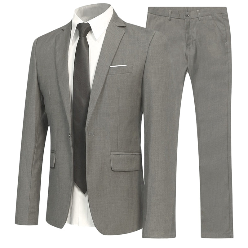 Men Blazers Sets 2 Pieces - Elevate Your Style Game with This Elegant and Versatile Suit Set - Lo...