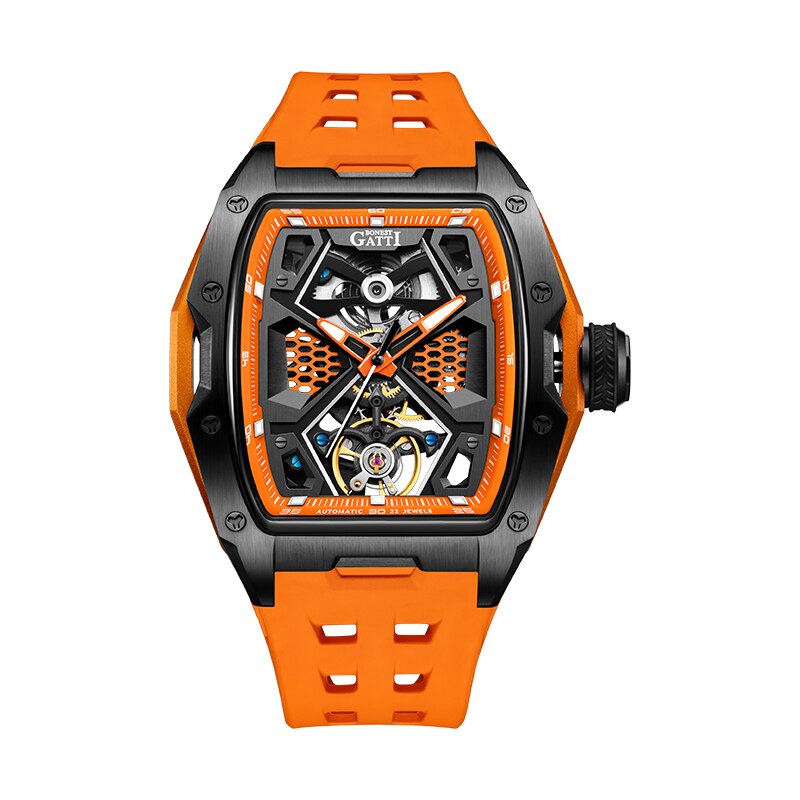 BERRY'S BUYS™ BONEST GATTI Luxury Mechanical Watch for Men - Exude Style and Confidence - Never Worry About Battery or Water Damage Again - Berry's Buys