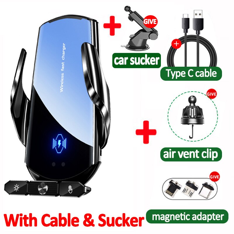 BERRY'S BUYS™ 130W Wireless Charger Car Auto Magnetic Air Vent Phone Holder - Charge on-the-go with ease and efficiency! - Berry's Buys