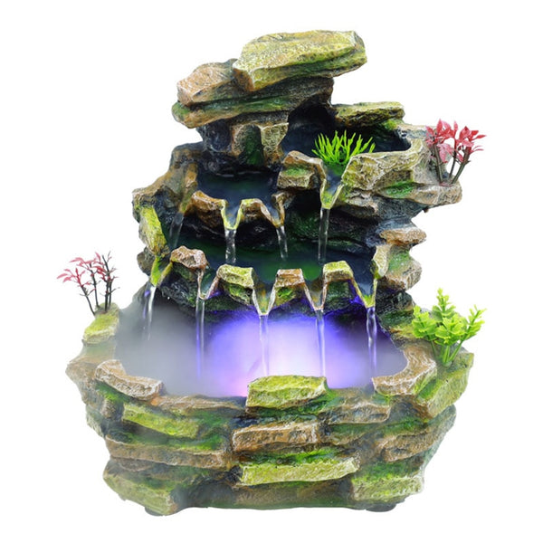 BERRY'S BUYS™ Desktop Fountain Waterfall with Rock Rockery - Create a Serene Atmosphere in Any Space - Reduce Stress and Boost Productivity - Berry's Buys