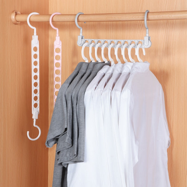 Nine-Hole Magic Hanger - The Ultimate Storage and Drying Solution - Streamline Your Laundry Routine