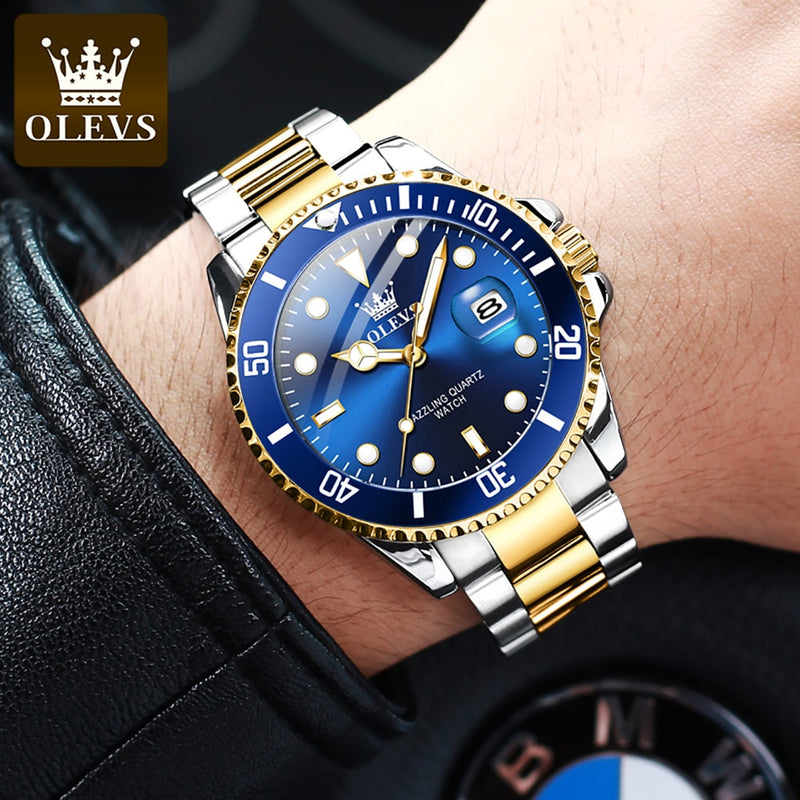 OLEVS Diver Watch for Men - The Perfect Combination of Style and Functionality - Water Resistant ...