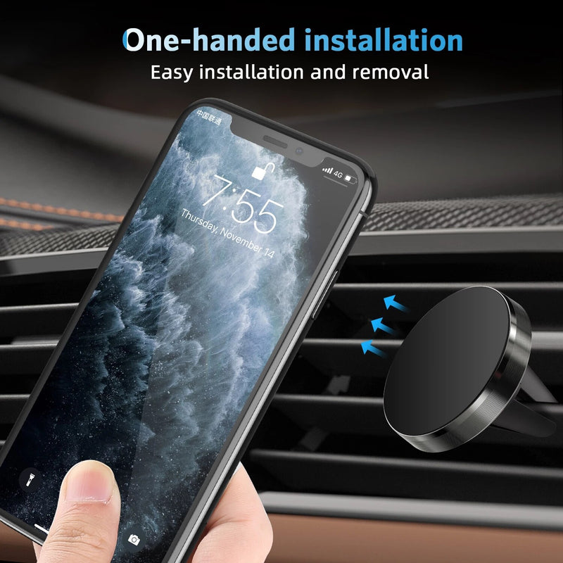 Magnetic Air Vent Car Phone Holder - Keep Your Smartphone Secure on the Go - The Ultimate Conveni...