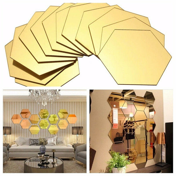 BERRY'S BUYS™ 3D Mirror Wall Stickers - Add Elegance and Style to Your Living Space - Affordable Home Decor Solution - Berry's Buys